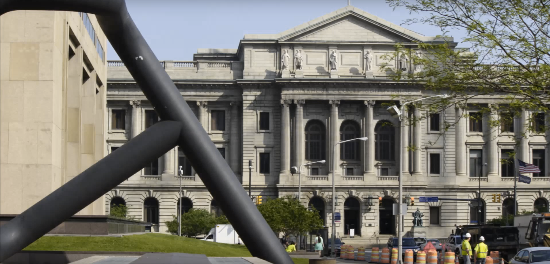 Cuyahoga County Courthouse from the Justice Center