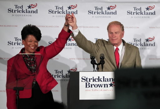 Justice Yvette McGee Brown and Ted Strickland